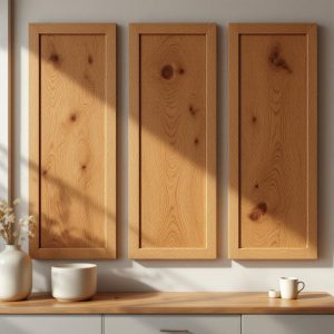 rustic oak wall art set